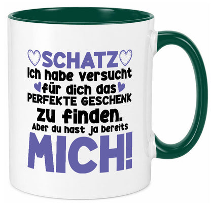 Schatz | Liebe Valentinstag Freund Freundin Herz Geschenkidee Humor Tasse