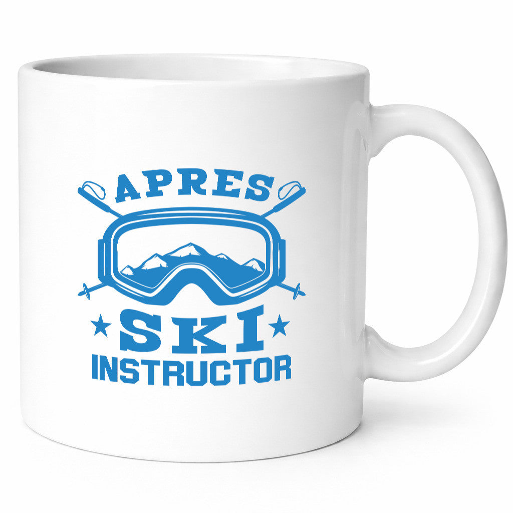 Apres Ski Instructor | Ski-Brille Ski-Stöcke Berge lustiger Spruch Geschenk