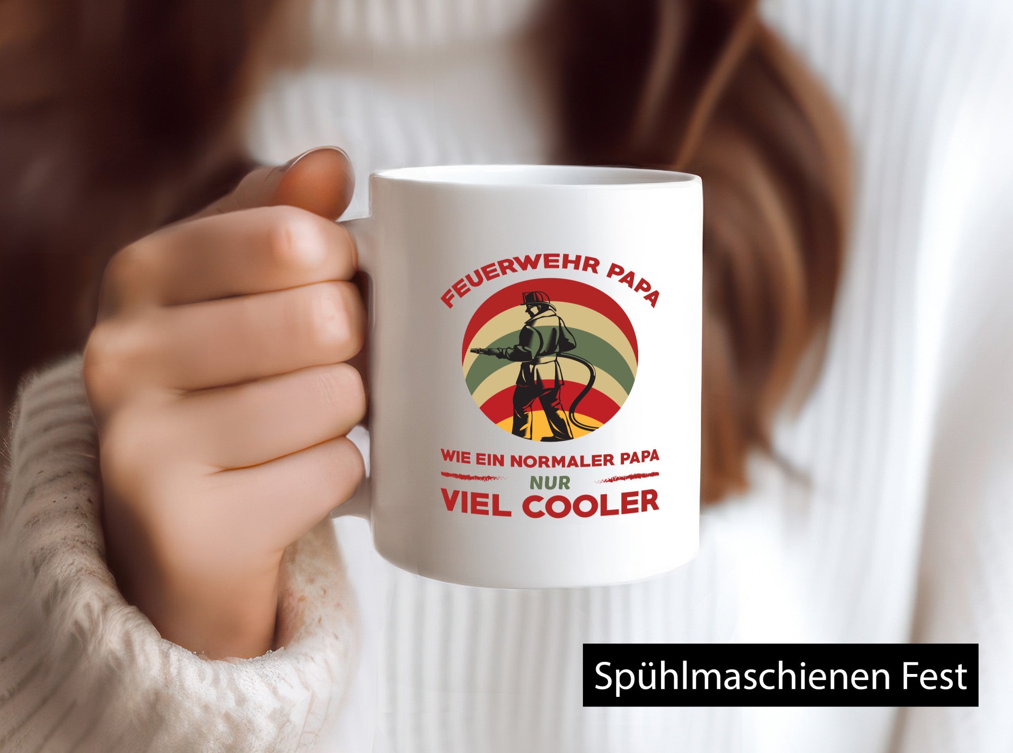 Feuerwehrpapa | Cooler Papa als alle andere Geschenkidee Humor Tasse