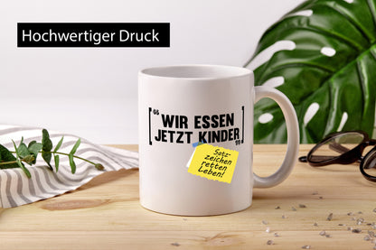 Wir essen jetzt, Kinder | Grammatik Satzzeichen Sprache lustig Humor