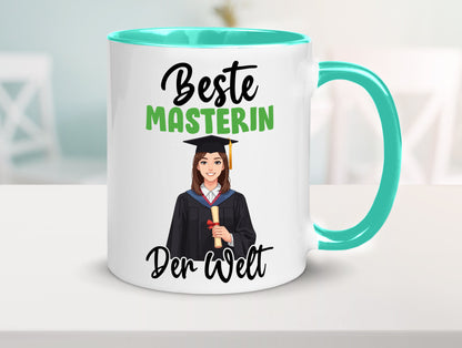 Beste Masterin | Student Uni Studium Humor Geschenkidee Tasse