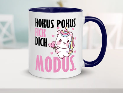 Hokus Pokus lustiger Spruch Geschenk Humor Geschenkidee Tasse