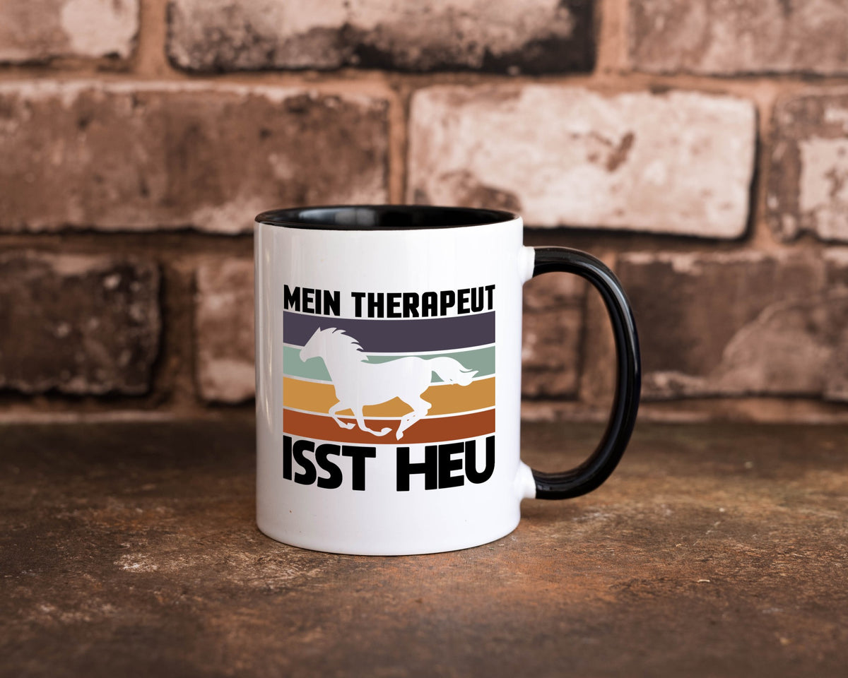 Mein Therapeut isst Heu | Pferd Pferdeliebhaber Humor Geschenkidee Tasse