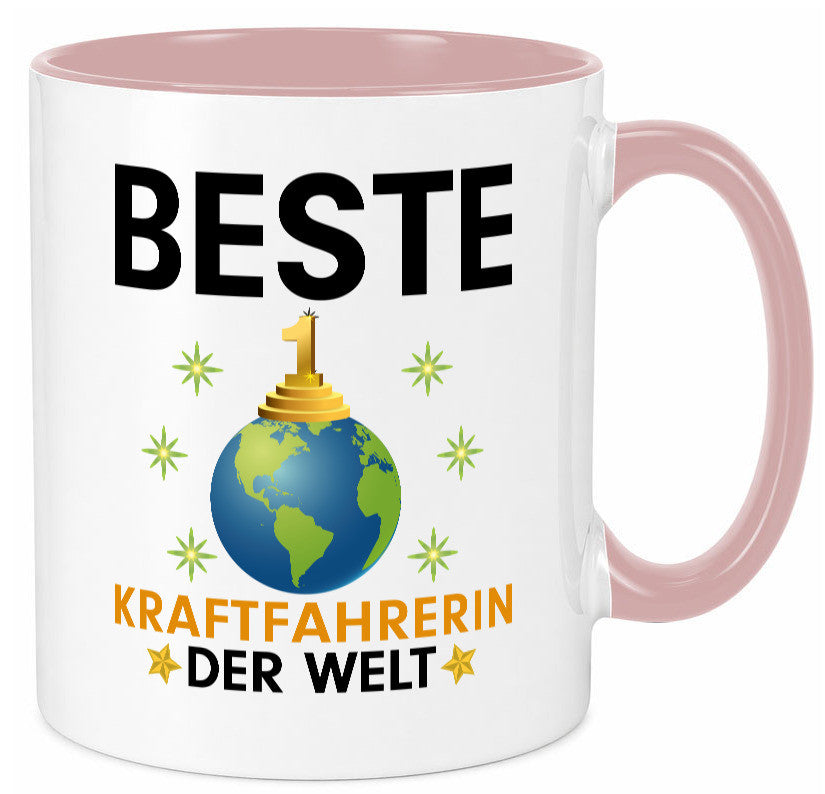 Welt Beste Kraftfahrerin | Lastwagen LKW Fahrerin Humor Geschenkidee Tasse