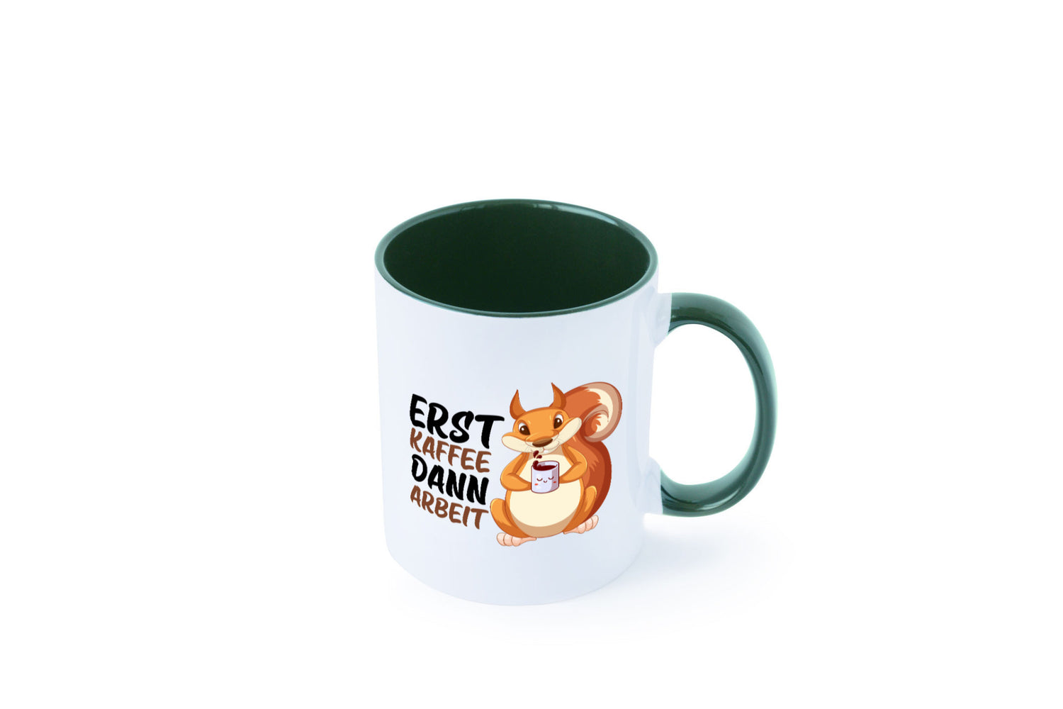 Erst Kaffee dann Arbeit | Büro Eichhörnchen Kaffeefreund Humor Kollegen