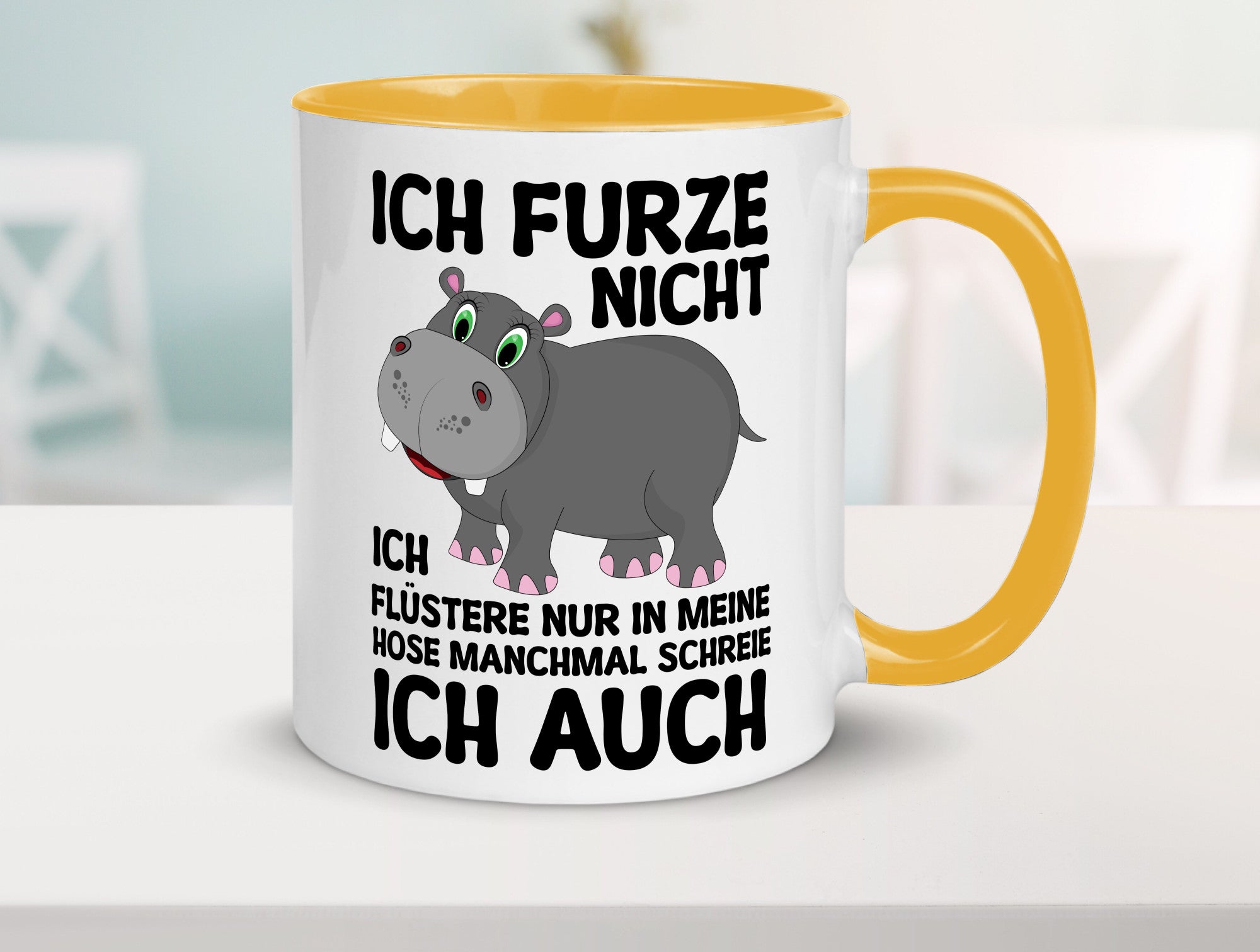 Ich furze nicht | furznilpferd v2 Humor Geschenkidee Tasse