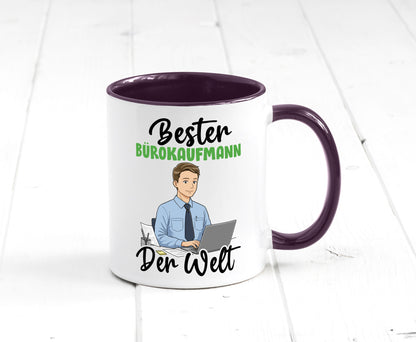 Bester Bürokaufmann | Kaufmann v2 lustig Arbeit Kollegen Büro Geschenk Tasse