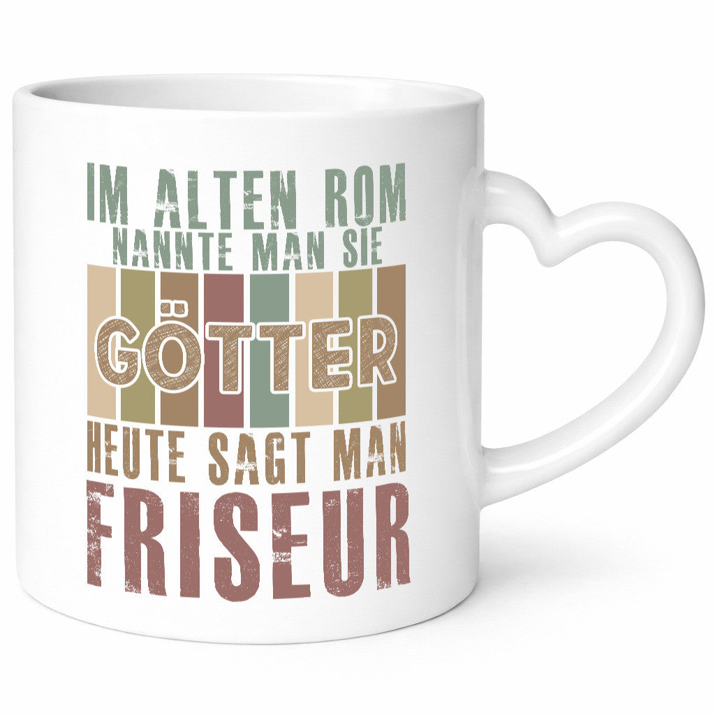 Heute sagt man: Friseur | Frisör Geschenkidee Humor Tasse