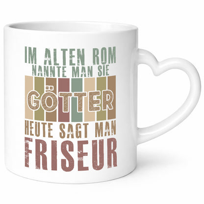 Heute sagt man: Friseur | Frisör Geschenkidee Humor Tasse