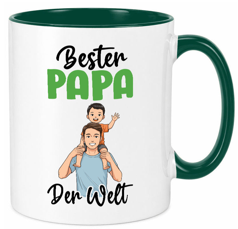 Bester Papa | Vatertag Daddy Familie lustiger Spruch Geschenk Geschenkidee Tasse