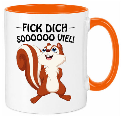 Fick dich so viel Geschenk Humor Geschenkidee lustiger Spruch Tasse
