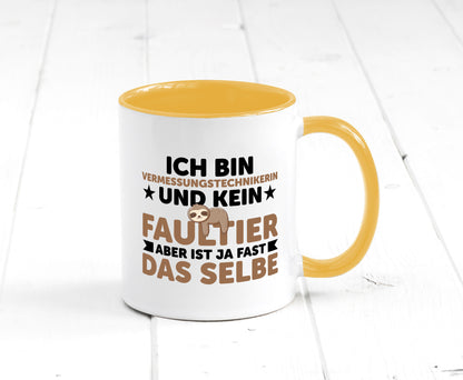 Ich bin kein Faultier: Vermessungstechnikerin | Techniker v2 lustiger Spruch