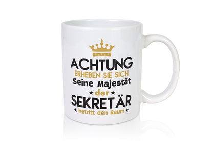 Seine Majestät Sekretär | Büro Geschenk Arbeit Kollegen lustiger Spruch Tasse