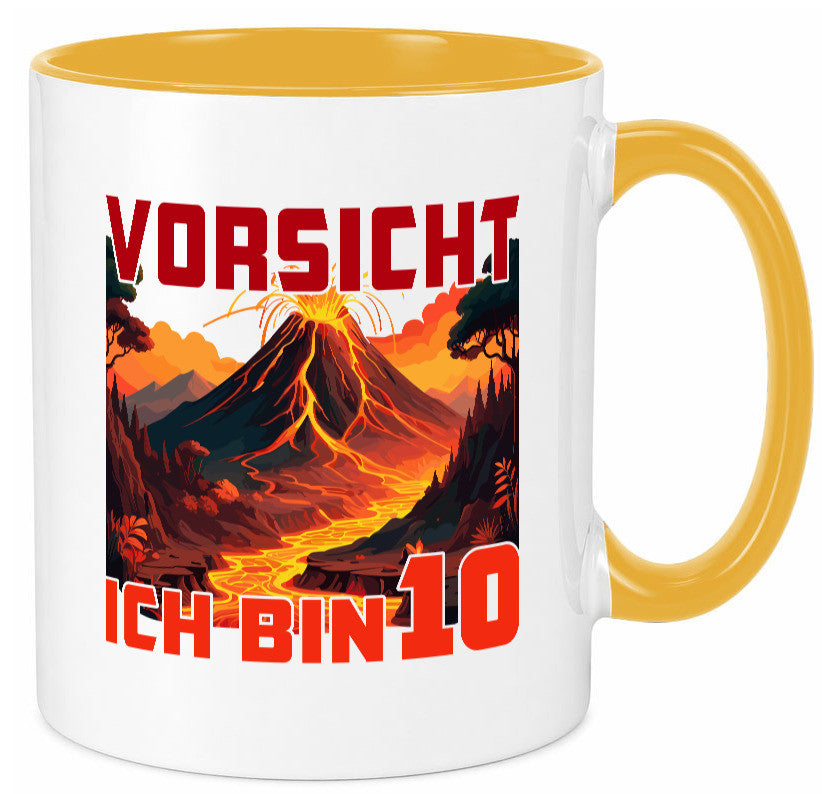 10. Geburtstag | 10 Jahre Vulkanausbruch Vulkan Humor Geschenkidee Tasse