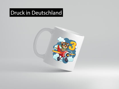 3. Geburtstag | 3 Jahre Kinder Pilot Flugzeug lustiger Spruch Geschenk