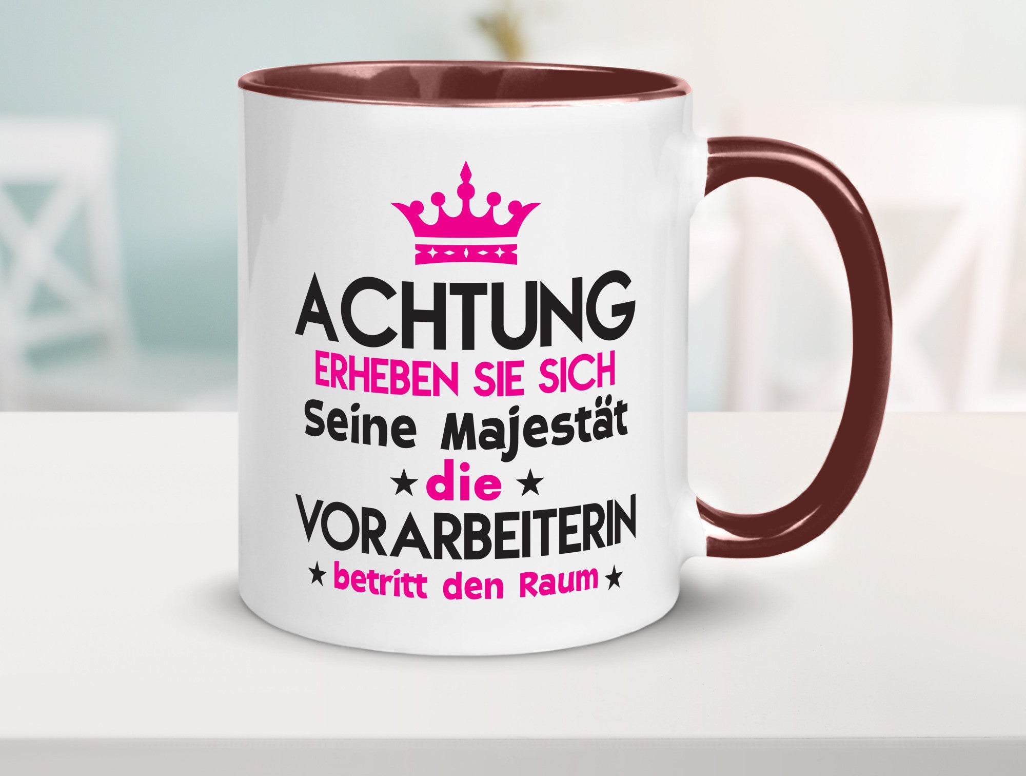 Seine Majestät Vorarbeiterin | Kollegin Teamleiter lustig Arbeit Kollegen Büro
