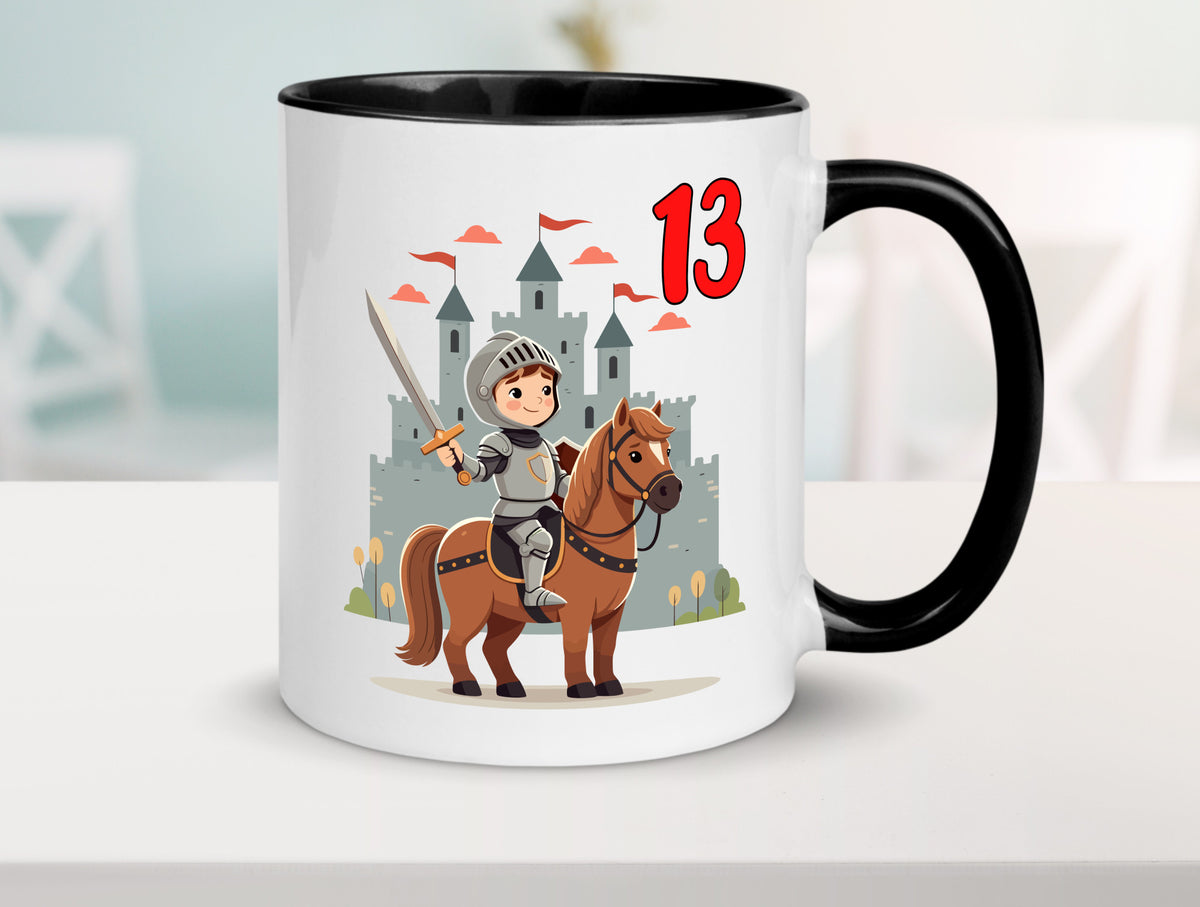 13. Geburtstag | 13 Jahre Ritter Junge Schloss Geschenkidee Humor Tasse