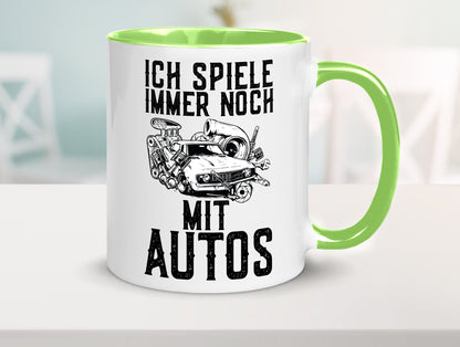 Spiele noch mit Autos | Werkstatt Werkzeug Mechaniker lustiger Spruch Geschenk
