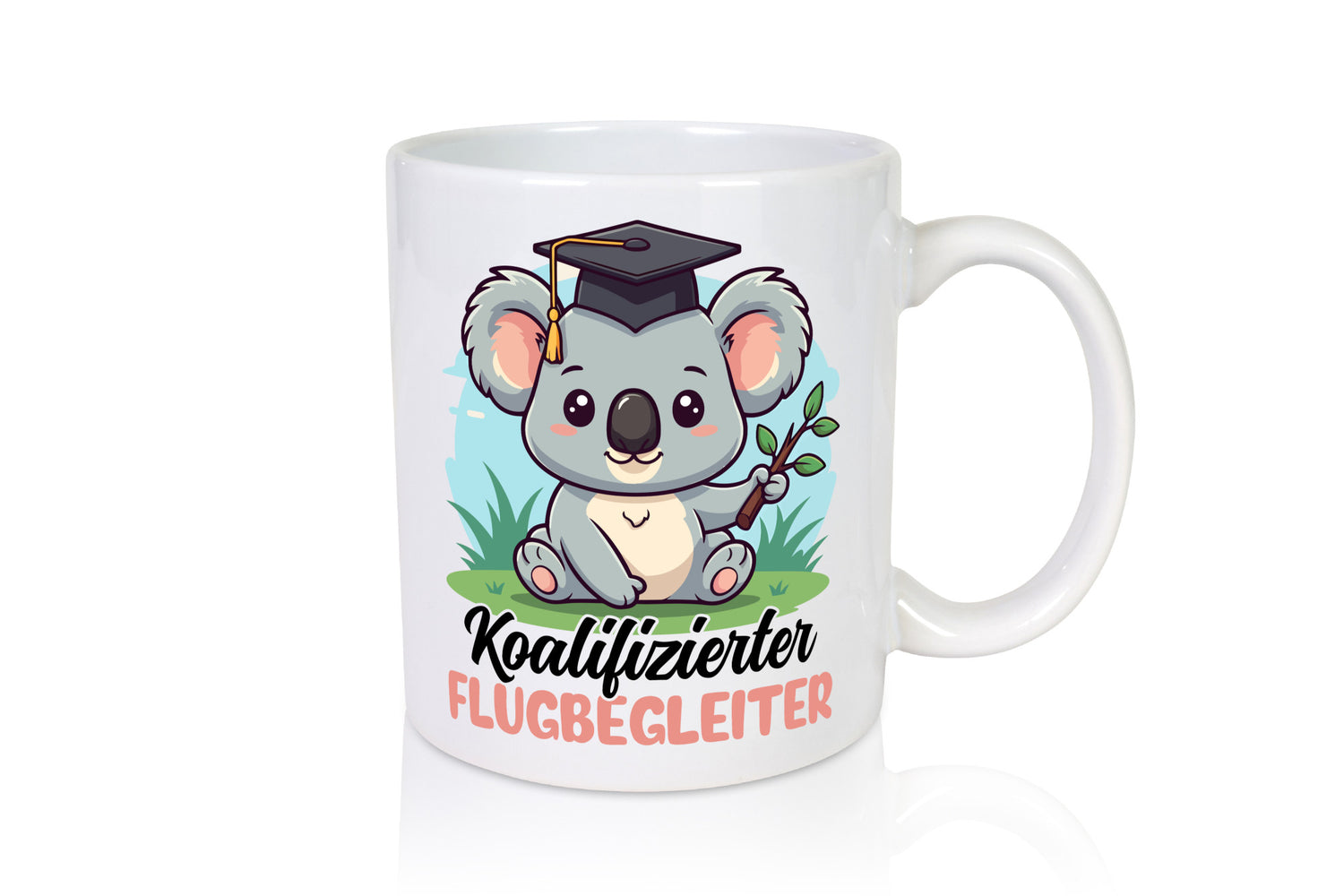 Qualifizierte Flugbegleiterin | Steward Flughafen Geschenkidee Humor Tasse