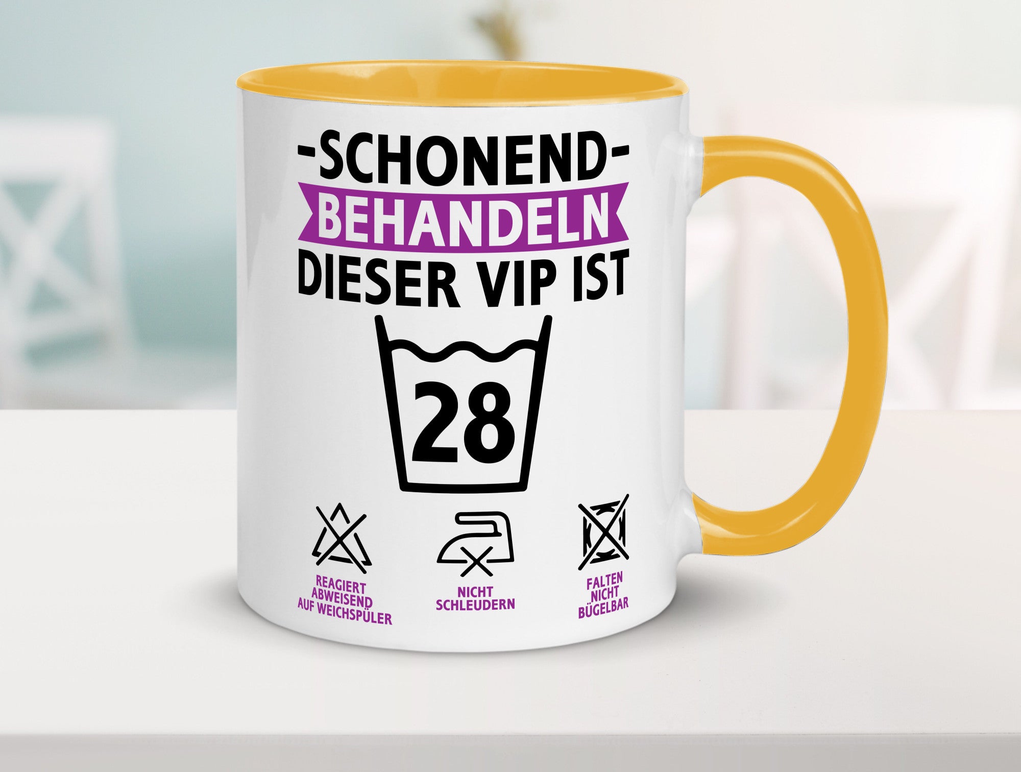 28 Geburtstag | schonend behandeln Jahre Humor Geschenkidee Tasse