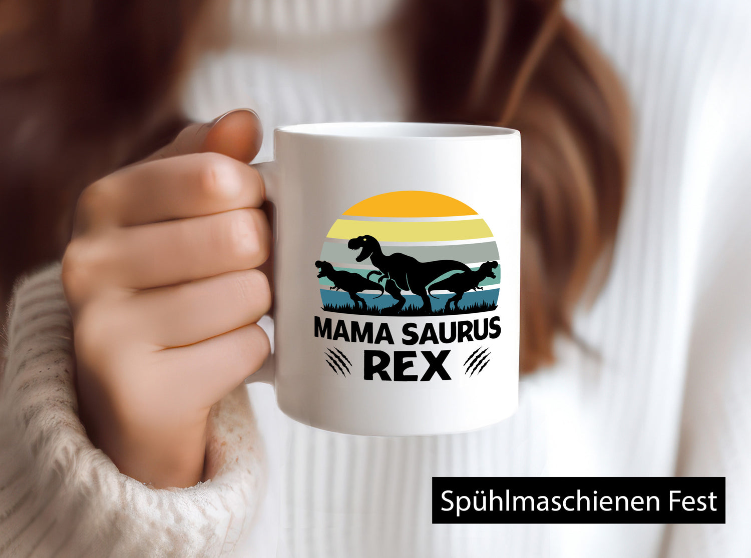 Mama Saurus Rex | Dinosaurier Muttertag Dino Geschenkidee Familie Humor Tasse