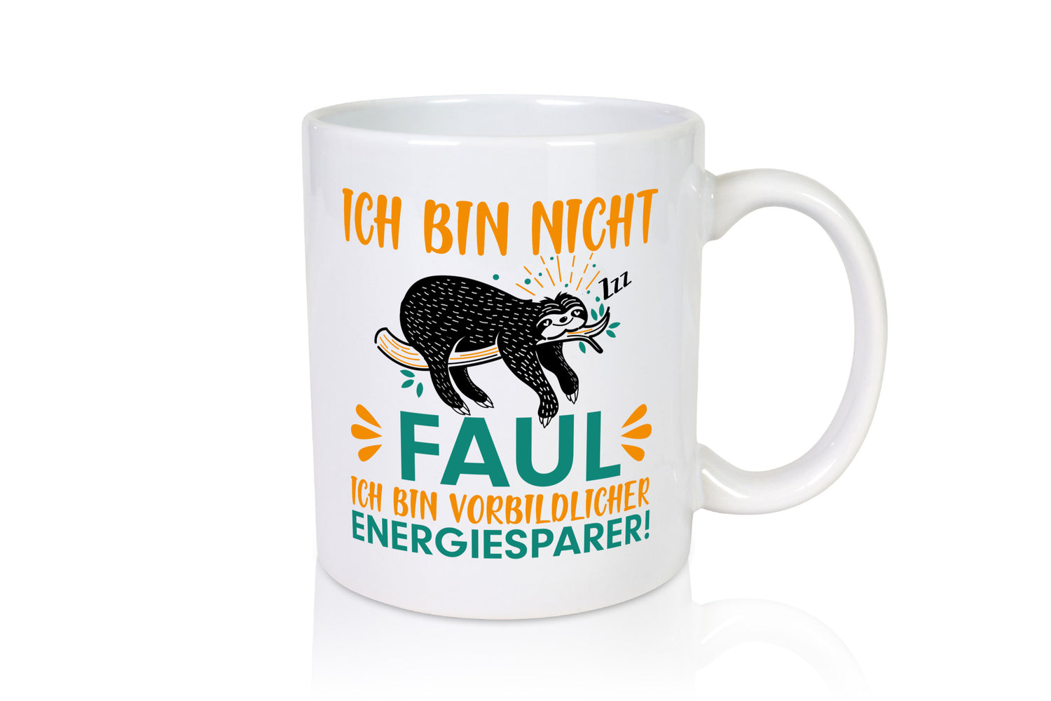 Fauler Energiesparer | Faultier Tasse Faulpelz Humor lustiger Spruch Geschenk