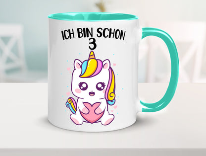 3. Geburtstag | Ich bin schon 3 Jahre Einhorn Mädchen lustig Geschenkidee