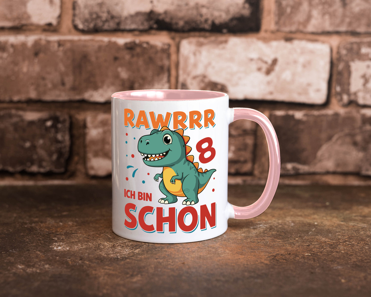 8. Geburtstag | 8 Jahre Raw ich bin schon T-Rex Geschenk Geschenkidee lustiger