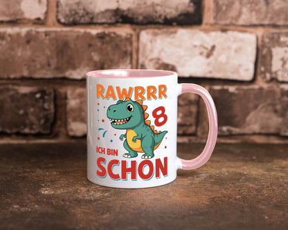 8. Geburtstag | 8 Jahre Raw ich bin schon T-Rex Geschenk Geschenkidee lustiger