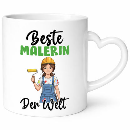 Beste Malerin | Malerinnen v2 Geschenk Humor Geschenkidee lustiger Spruch Tasse