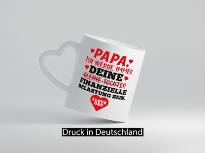 Finanzielle Belastung lustiger Spruch Geschenk Humor Geschenkidee Tasse