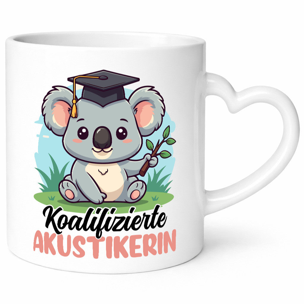 Koalifizierte Akustikerin | Akustik Hörgeräteakustik lustig Humor Geschenkidee