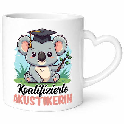 Koalifizierte Akustikerin | Akustik Hörgeräteakustik lustig Humor Geschenkidee
