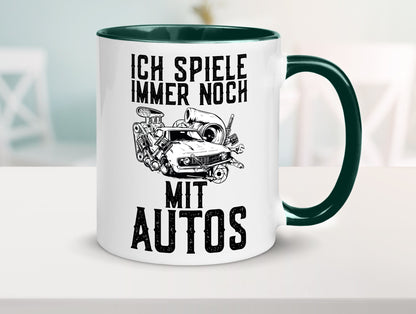 Spiele noch mit Autos | Werkstatt Werkzeug Mechaniker lustiger Spruch Geschenk