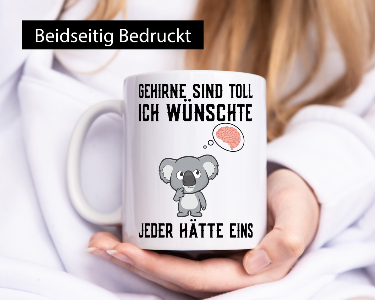 Gehirne sind toll | Dummheit Koala Comic witziger Spruch Geschenkidee Humor