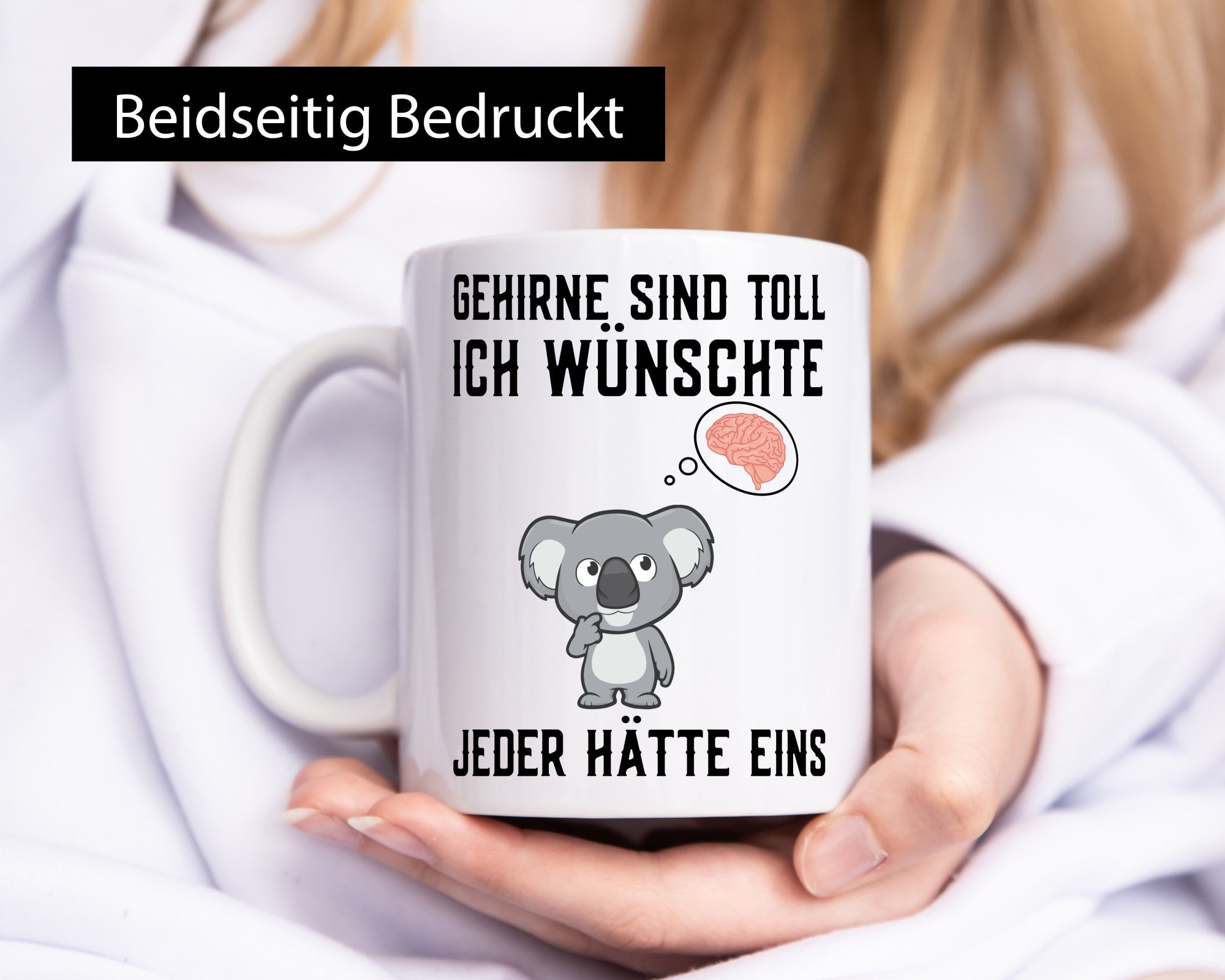 Gehirne sind toll | Dummheit Koala Comic witziger Spruch Geschenkidee Humor
