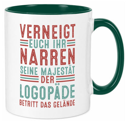 Verneigt euch: Logopäde | Sprachtherapie Geschenkidee Humor Tasse