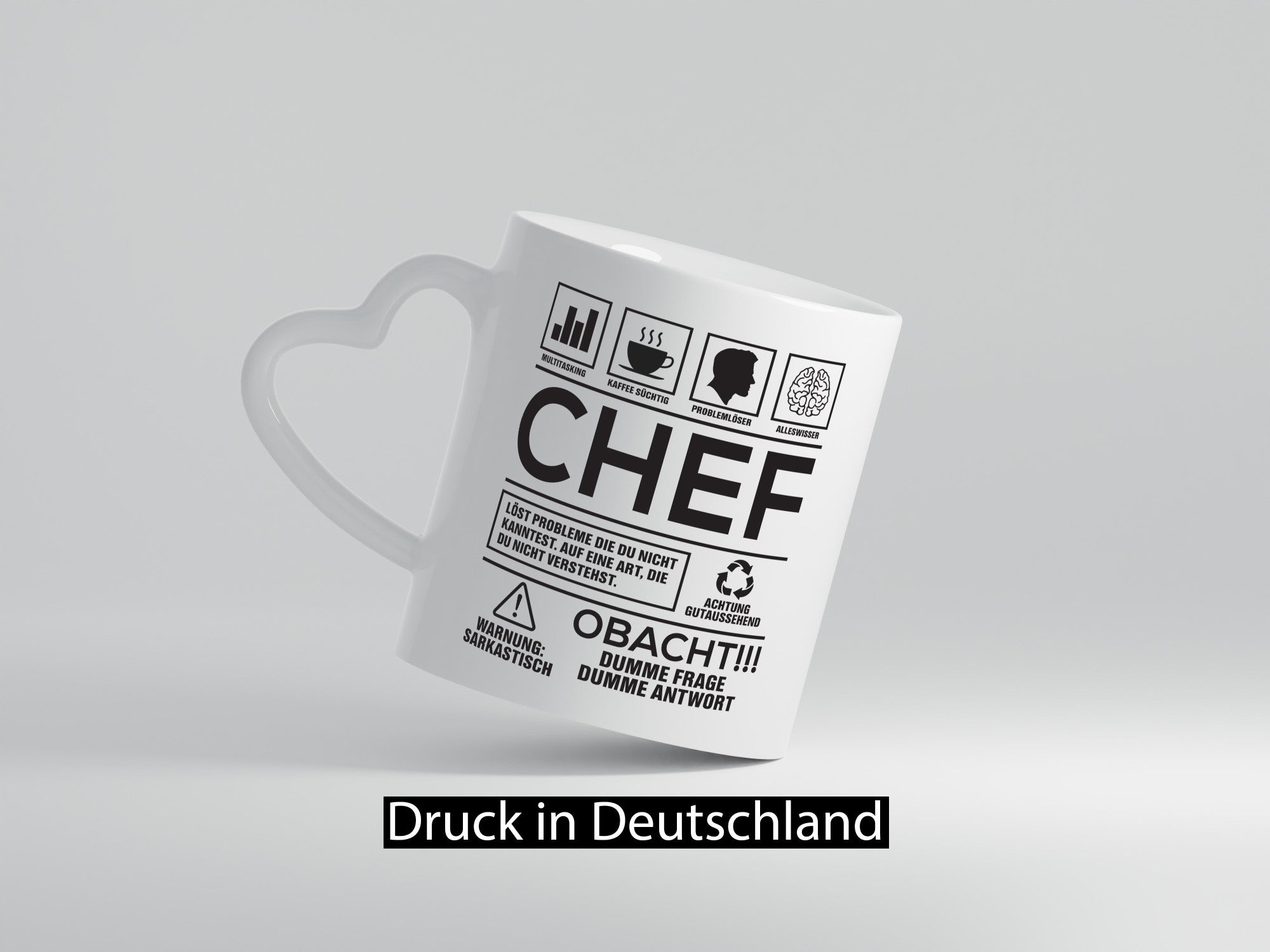 Achtung Probleme Chef | Führungskraft Vorgesetzter Geschenk Arbeit Kollegen