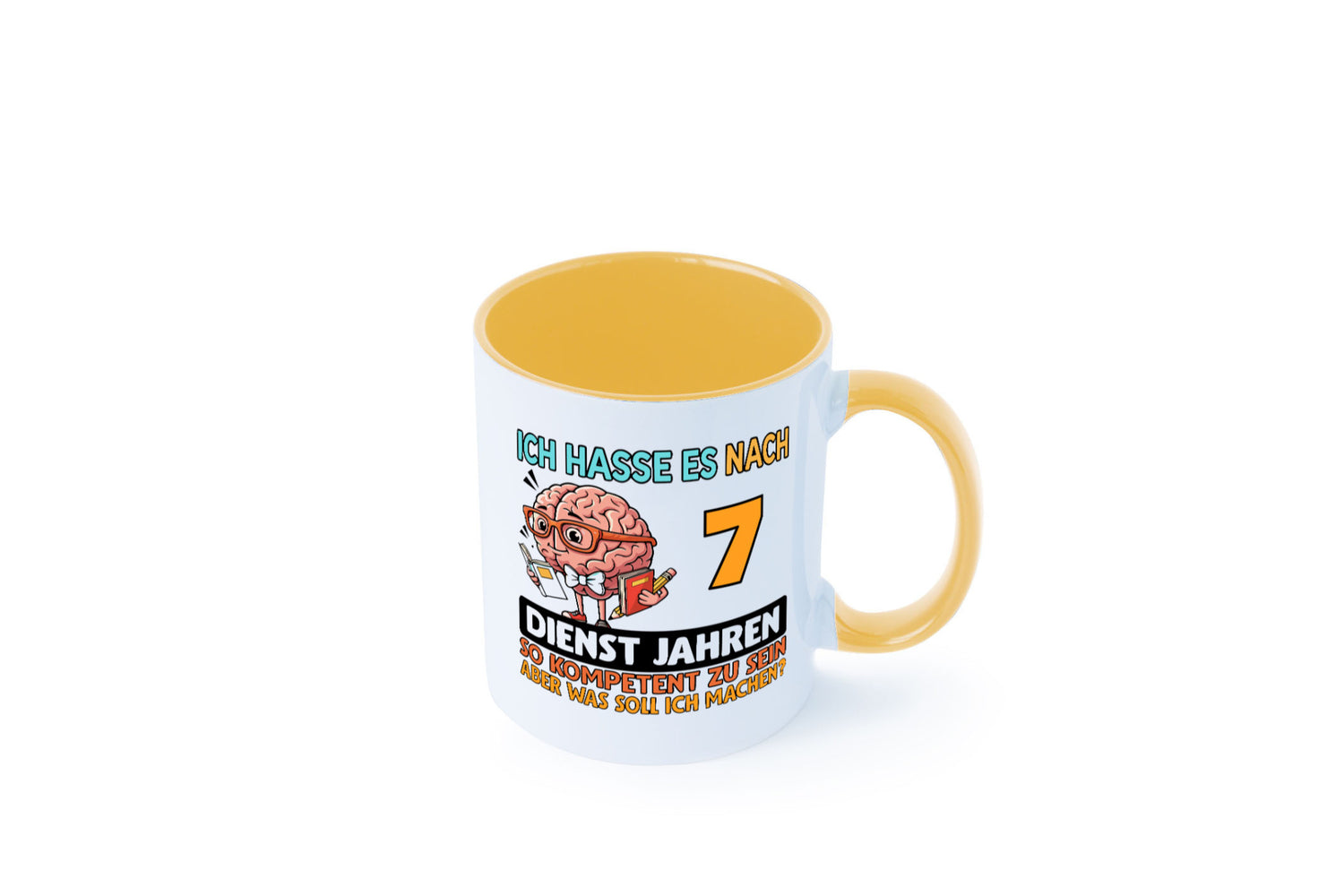 7 Dienstjahre | Arbeit Kompetent lustig Kollegen Büro Geschenk Tasse