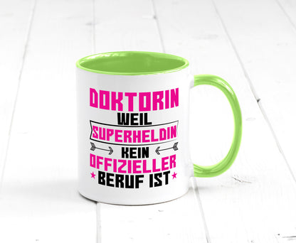Superheldin Doktorin | Doktorand Doktortitel Geschenkidee Humor Tasse