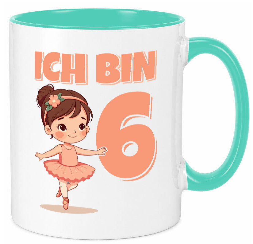 6 Geburtstag | Jahre Ballerina Mädchen Ballet lustig Geschenkidee Geschenk Tasse