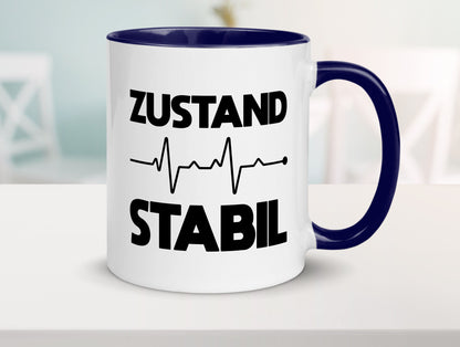 Zustand Stabil | Herzschlag Heartbeat lustiger Spruch Geschenk Humor