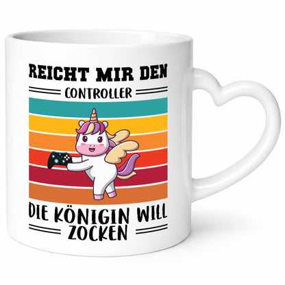 Die königin will Zocken | Gamerin Zockering Gaming lustiger Spruch Geschenk