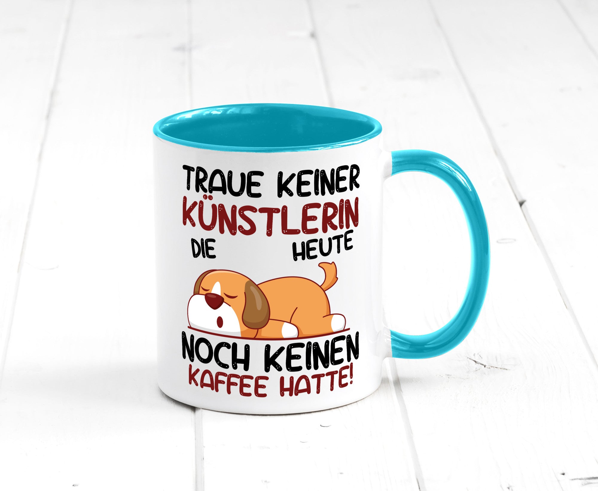Traue keiner Künstlerin| Spruch lustig | Kunst lustiger Geschenk Humor