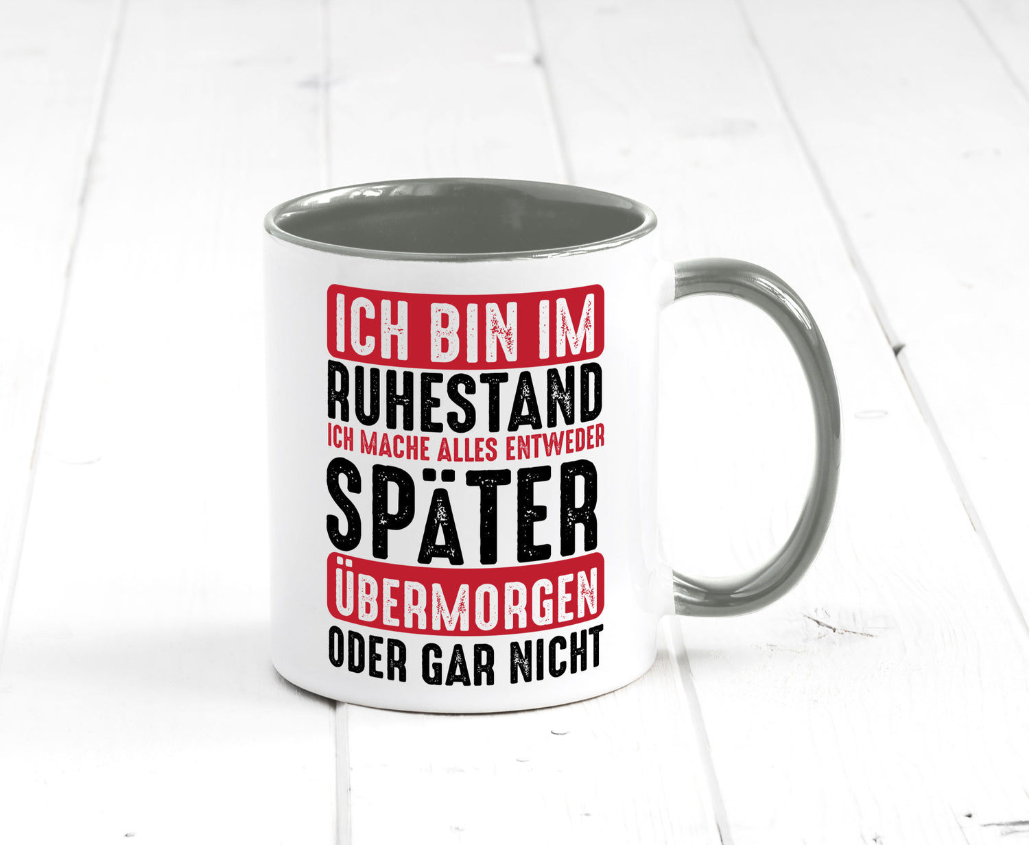 Ich mache alles später oder gar nicht | Rentner Ruhestand Geschenkidee Jubiläum