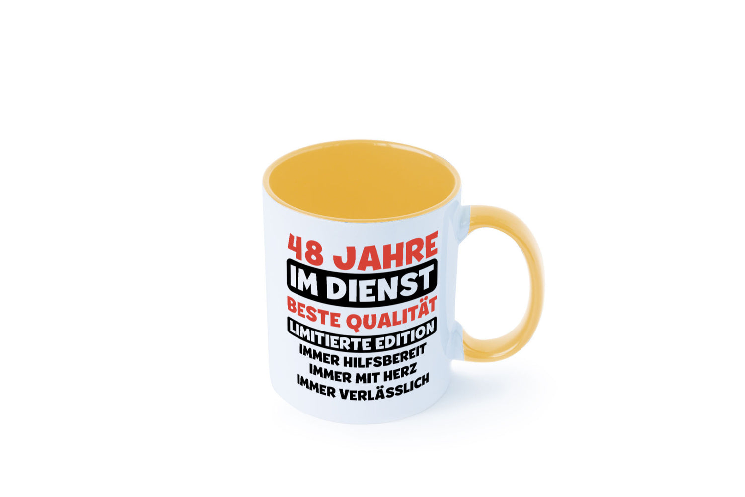 48 Jahre im Dienst | Jubiläum Arbeit v3 Humor Kollegen Büro Geschenkidee Tasse