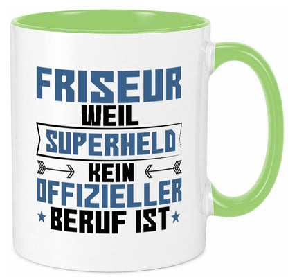 Superheld Friseur | Frisör Geschenkidee Humor Tasse
