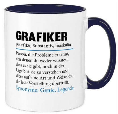 Grafiker | Beruf Grafik Design Grafikdesign lustiger Spruch Geschenk Arbeit Tasse