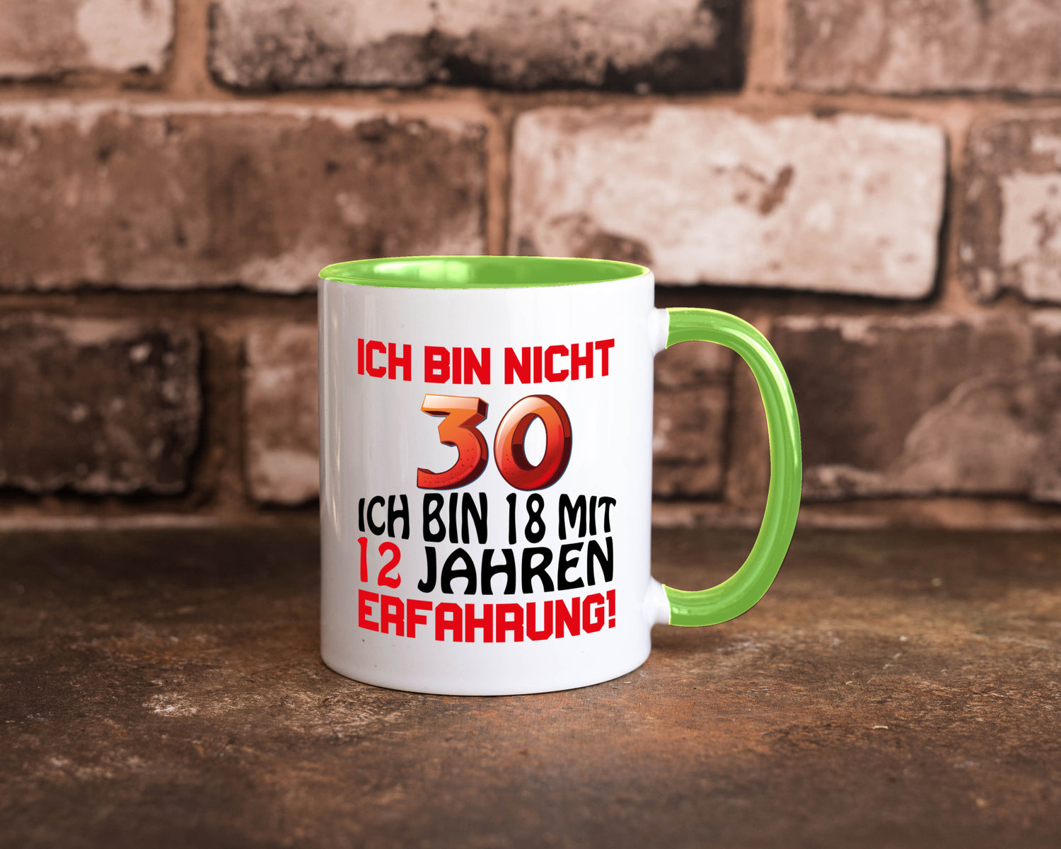 Ich bin nicht 30. lustiger Spruch Geschenk Humor Geschenkidee Tasse