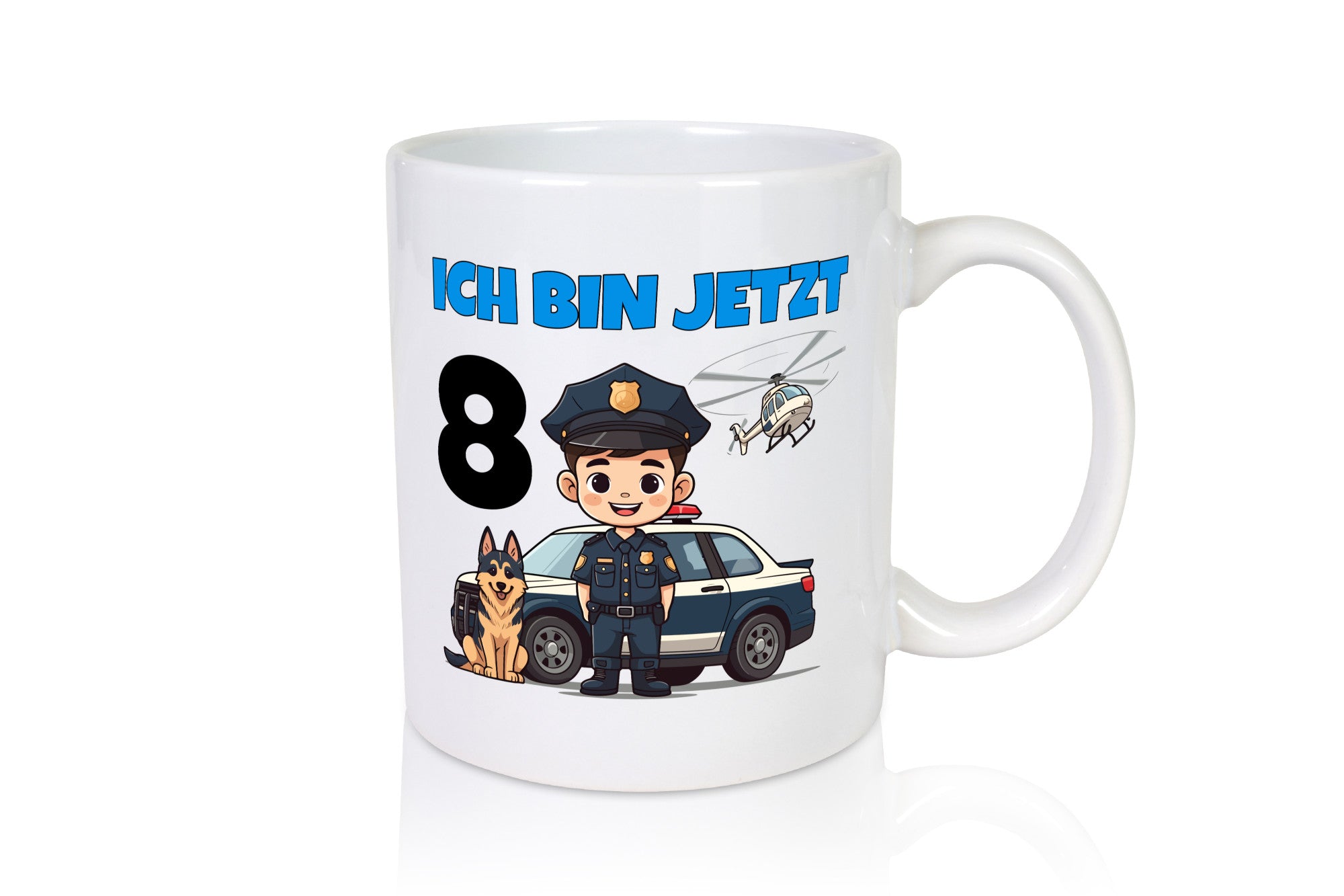8. Geburtstag | 8 Jahre Polizei Kind Polizeiauto lustig Geschenkidee Geschenk